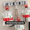 Mop and Broom Organizer Mop Holder Rack Mop Holder Wall Mounted Strong Broom Mop Holder Self with 5 Hooks Organizers Hang Broom