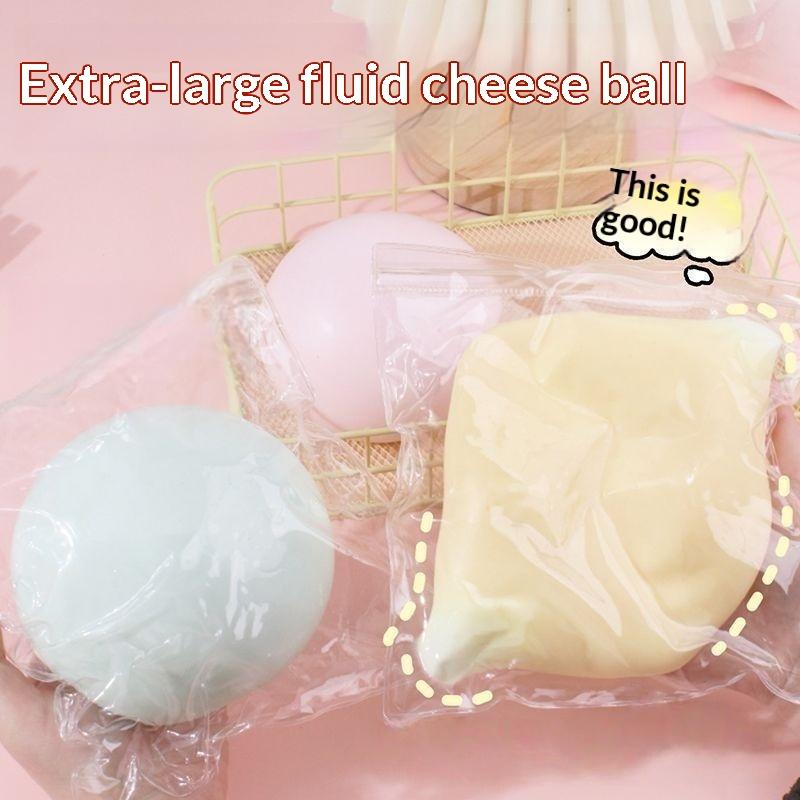 1Pcs Slow Rebound Stress Ball 10Cm Mochi Taba Squshy Extra Large Fluid Cheese Ball Adult Stress Relief Toy Kids Paty Gift