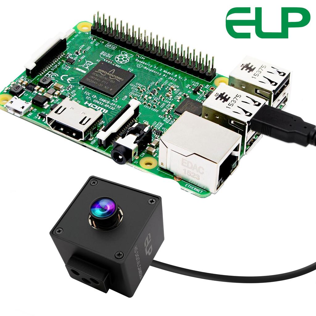 ELP 1080P 120fps USB Camera for 12MP PC Mini UVC USB Webcam for Desktop Industrial USB Security Mini Lightburn Camera for Raspberry Pi Computers,