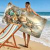 Graceful Deer Amidst Elegance Print Beach Towel, Quick Drying, Suitable for Travel, Outdoor Sports, Jogging, the Beach and Swimming, Gift