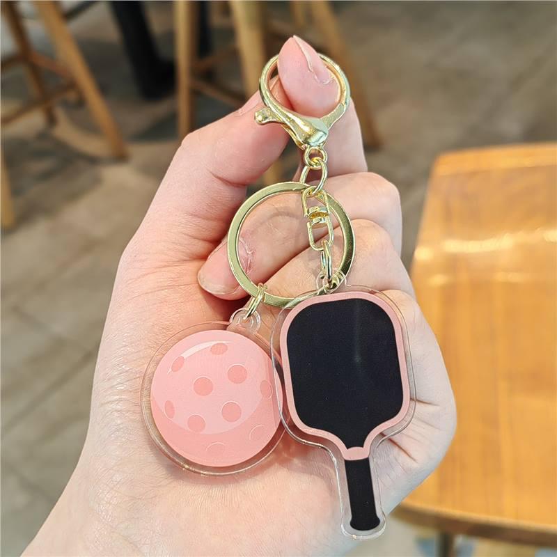 

Hobby Pickleball Keychain: Mini Creative Ornament & Student Gift Pendant Standard