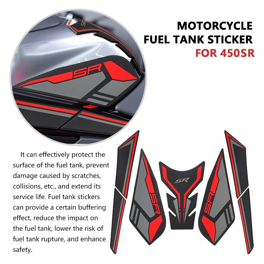 For 450SR 2025 450SRS 2024 450srs 2022-2025 Motorcycle Fuel Tank Side Anti Slip Protection Pad Knee Grip Stickers Accessories