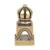 Vintage Brass Tibetan Style Small Seal Nepal Tibetan Carved Lion Seal He Zhi Bronze Seal Cultural Artifact Copperware Wholesale