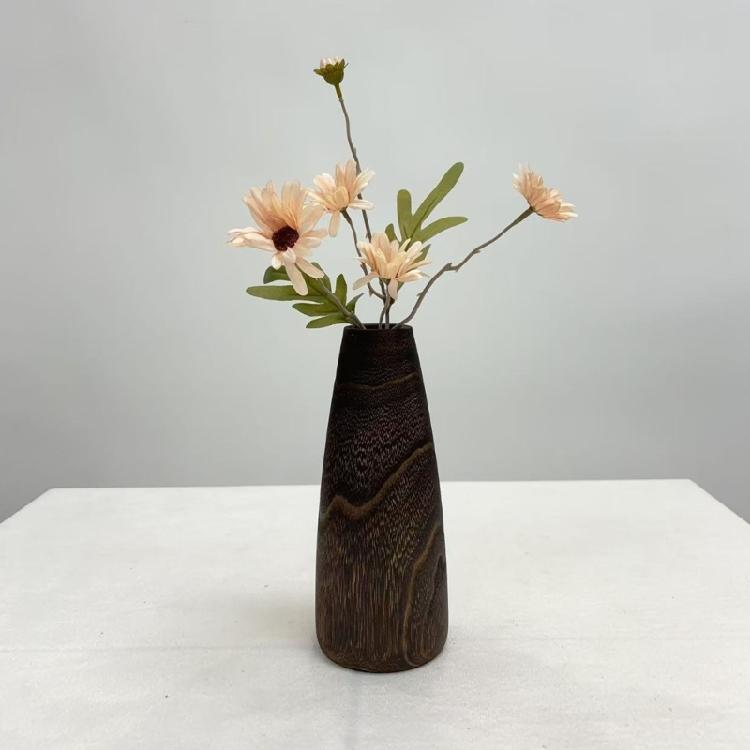 Traditionelle Japanische Holzvasen Handgefertigtes Dekorationsobjekt Für Moderne Innenräume Und Behältertopf Für Blumenarrangements