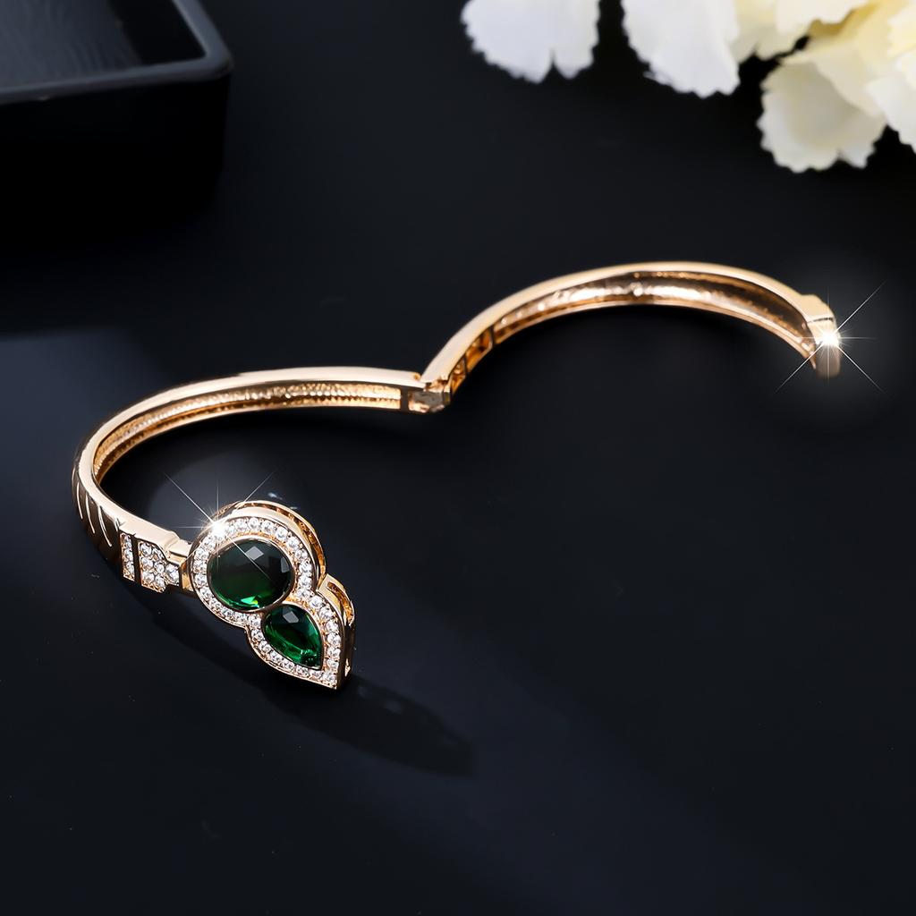 Korean Style Fashionable and Creative Zircon Inlaid Women’s Elegant and Versatile High-end Gourd Bracelet