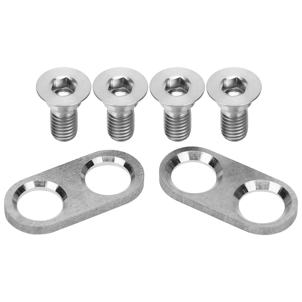 Mountain Bike Pedal Cleats Mounting Screws and Washers Titanium Alloy Cycling Accessory