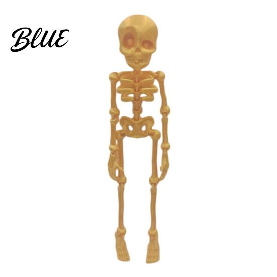 Poseable Skeleton Toy 3D Printed Refrigerator Magnet Figurine with Decoration Movable Joints Halloween Gothic Fridge Magnet