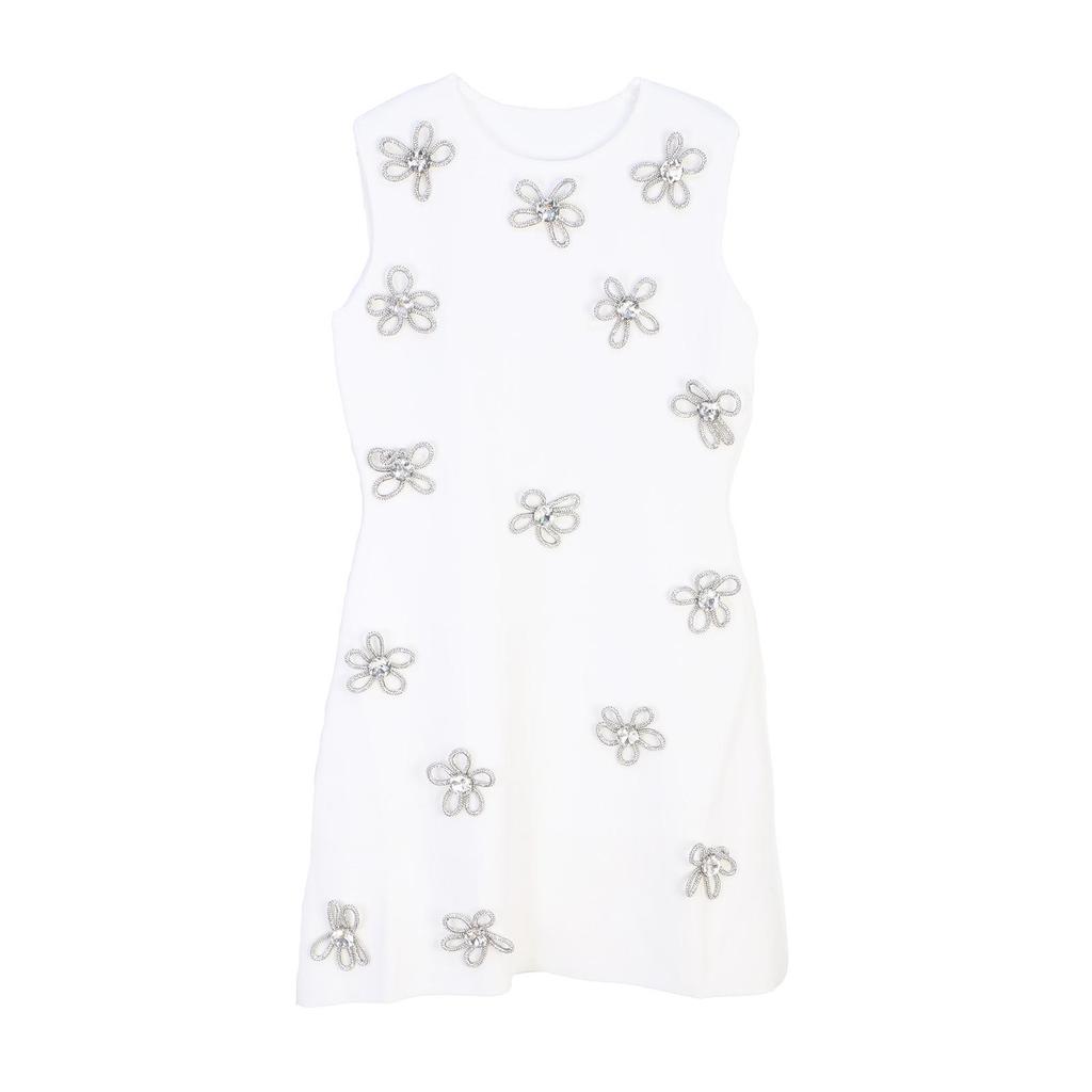 European & American Sleeveless Bow A-line Evening Dress