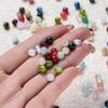 10pcs/lot 6mm Glitter Cat Eye Round Acrylic Resin Beads Charm Loose Spacer Beads for Handmade DIY Jewelry Making Bracelet