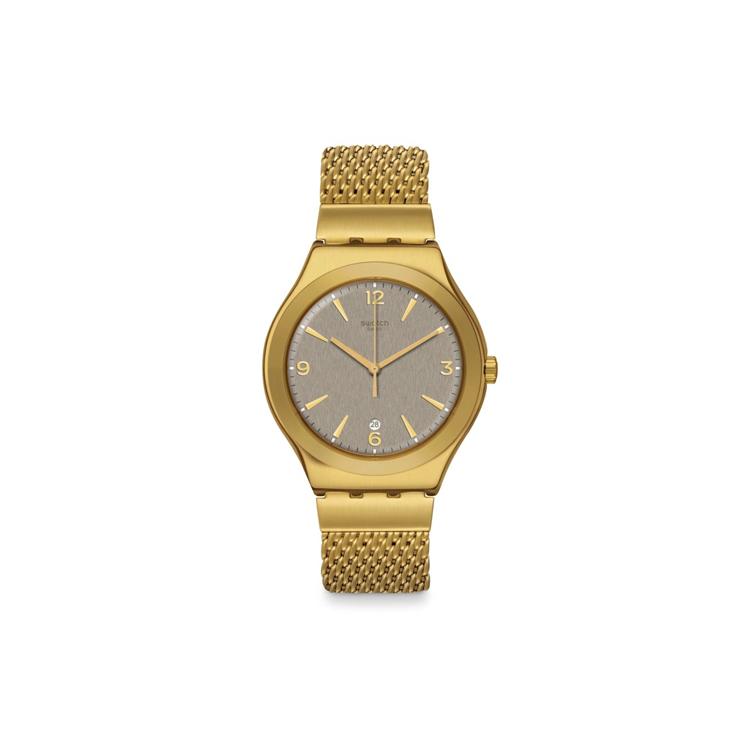 SWATCH Unisex 41mm Gray Watch YWG409M YWG409M Yellow