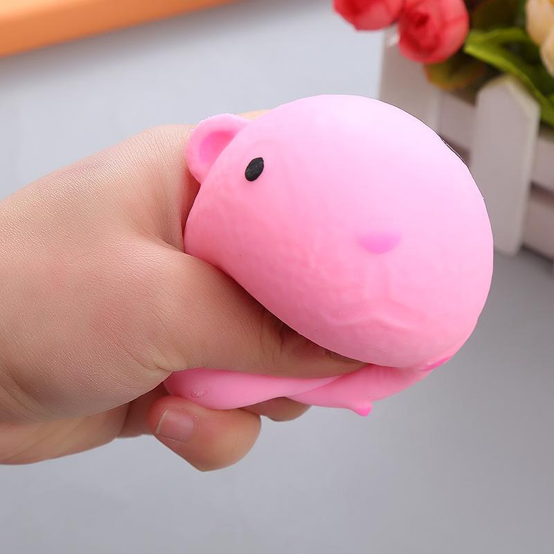 Zabawka do ściskania dla dzieci i dorosłych Symulacja Zabawki do ściskania Miękkie Słodkie Odprężające Uszczypywanie Słodki Koza i Chomik Lepkie Powolny Powrót