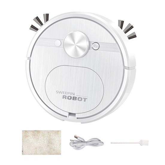 Sweeping Robot Slim Body Compact with Extended Brush Design Cleaner USB Charging 3-in-1 Sweeping Robot for