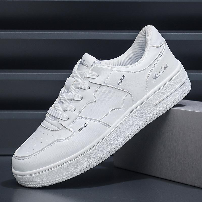 

Shoes Foreign trade large size white shoes men s 2024 new four-season versatile niche trendy shoes casual men s shoes sports board shoes 39 белый