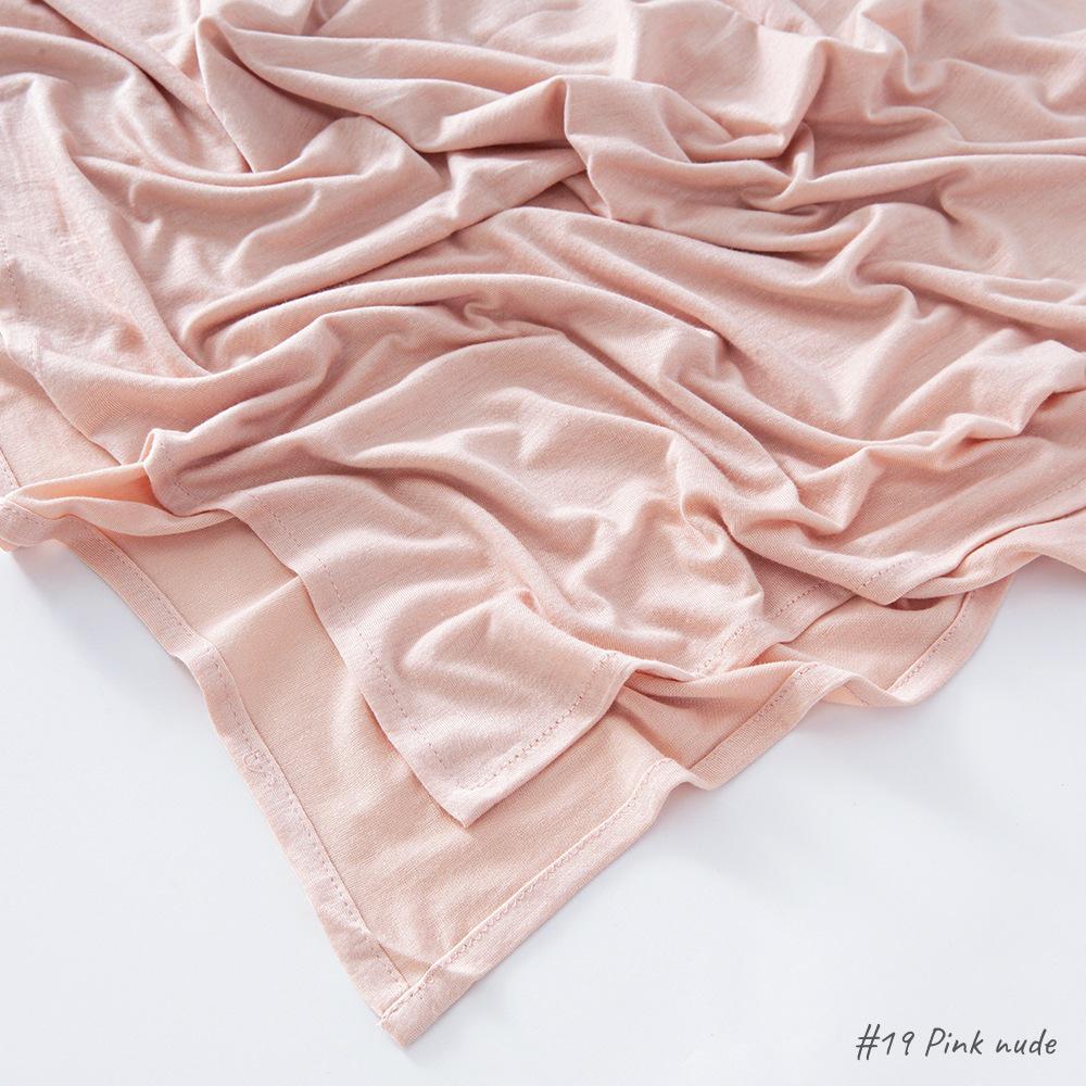 High-Quality Malaysian Modal Cotton Jersey Scarf with Rolled Edge