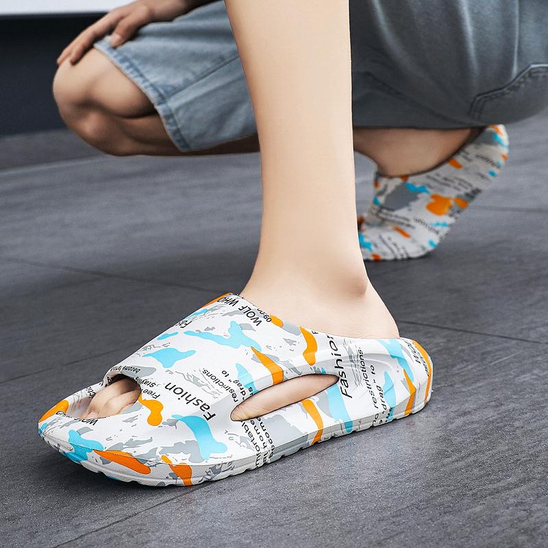 Summer Men Slippers Leisure Summer Shoes Male Beach Shoes Comfy Men's Shoes  Outdoor Mens Slippers Fashion Flip Flops Slippers