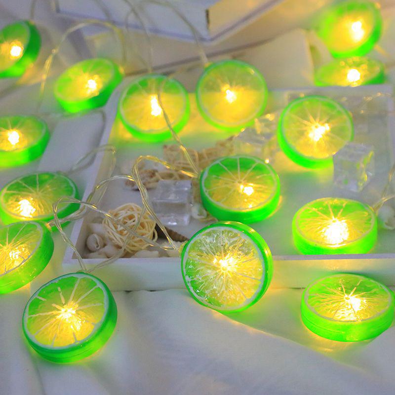 LED Lemon Slice Fairy Lights for Kids' Decor and Camping Atmosphere