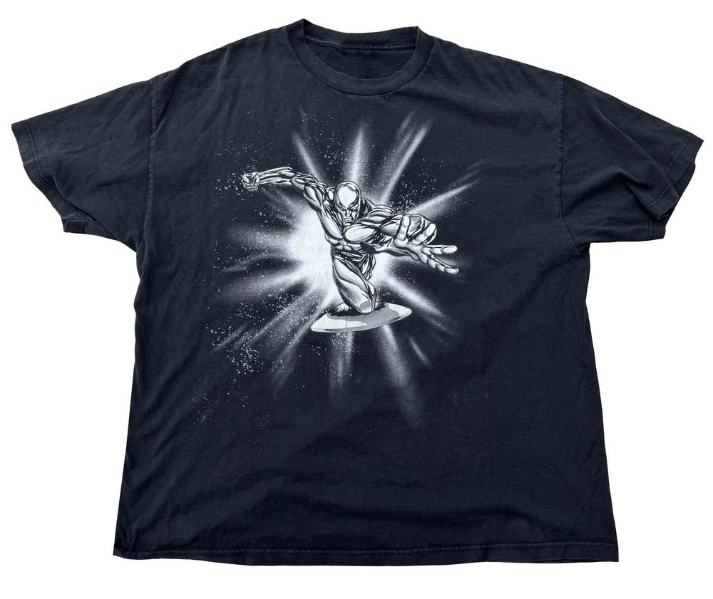 

NEW 2000s Marvel Mad Engine Silver Surfer Super Hero T-Shirt Reprint Unisex T-Shirt XL