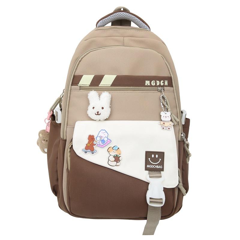 Large-capacity Schoolbag for High School Students, Simple Style, High Appearance Level, College Girls, College Style Backpack