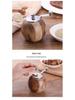 Adjustable Hand-Cranked Wooden Pepper Grinder for Freshly Ground Black and Sichuan Peppercorns