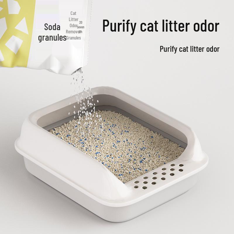 Seven Oh Cat Litter Deodorizer: Baking Soda Odor Neutralizer for Indoor Kitten Hygiene.