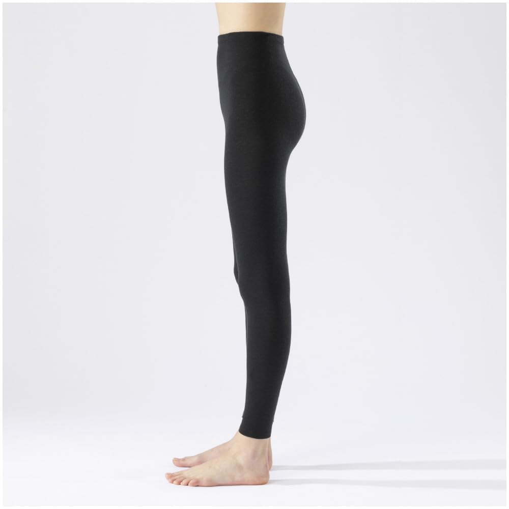 Mizuno Breath Thermo Thick Wool for Extreme Long Size M Underwear, Heat-Generating Innerwear, Cold, Tights, C2JBA802, Black,