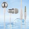 Bass Wired In-Ear Sports Headphones with Mic HIFI HD-compatible Sound High Frequency Braided Wired 3.5mm Headphones