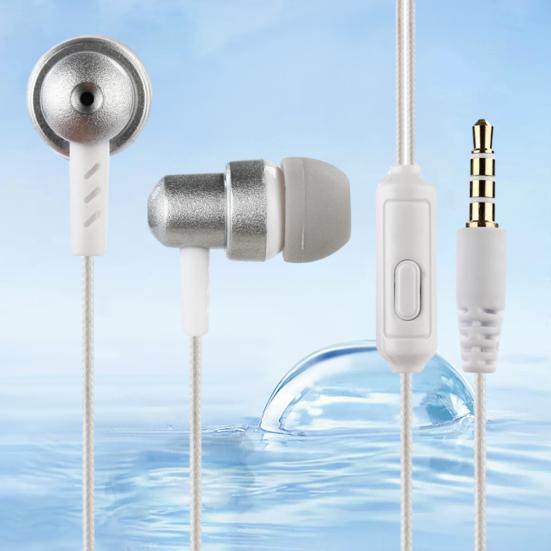 Bass Wired In-Ear Sports Headphones with Mic HIFI HD-compatible Sound High Frequency Braided Wired 3.5mm Headphones