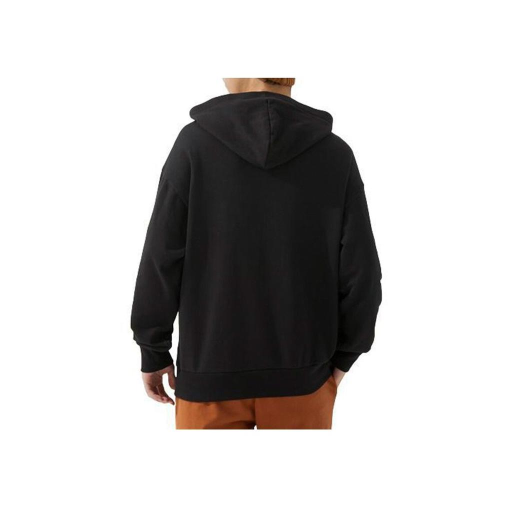 Puma Letter Print Drawstring Hooded Casual Long Sleeve American Vintage Sweatshirt Unisex Sweatshirt Black 625801-01