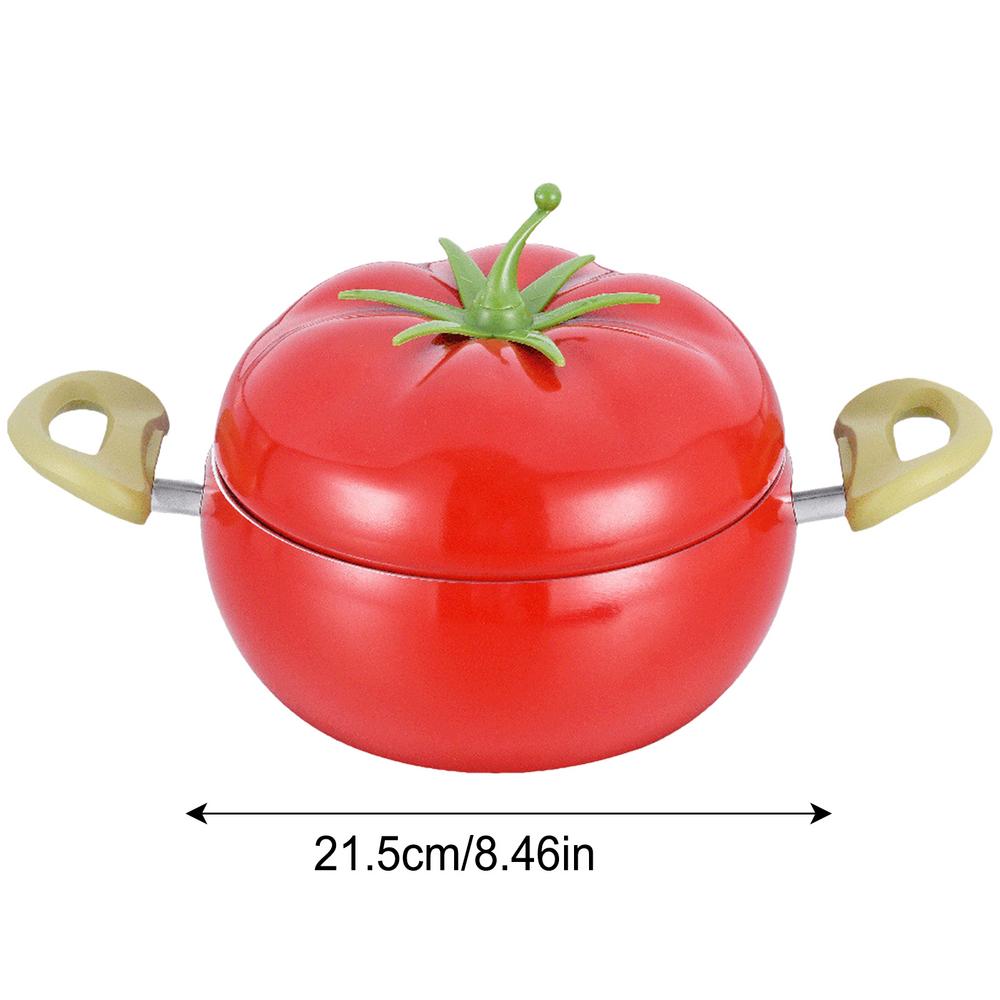 1pcs Non-stick Soup Pot Aluminum Eggplant Tomato Apples Pear Avocado Dessert Saucepan Frying Pan Multi-Use Kitchen Supplies