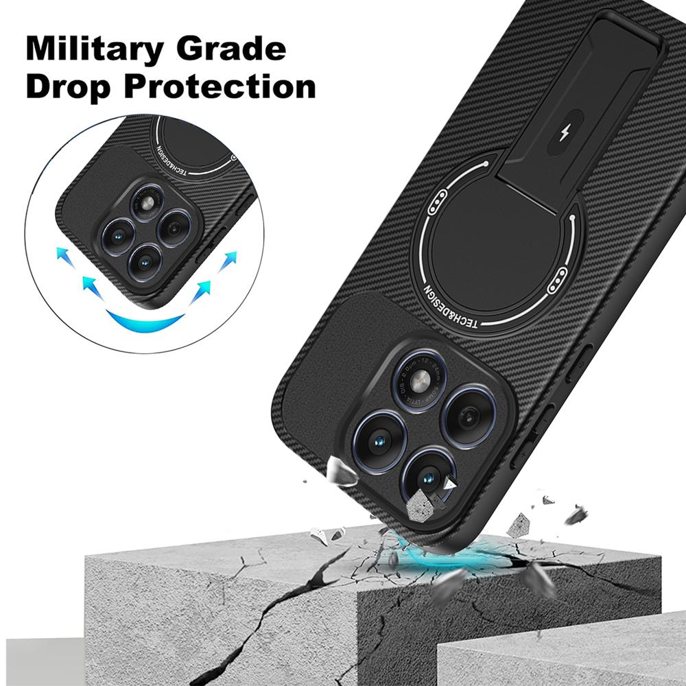 Luxury Armor Shockproof Magnetic Bracket For Magsafe Case For Moto Edge 60 Fusion 5G Stand Holder Cover For Edge60 Fusion