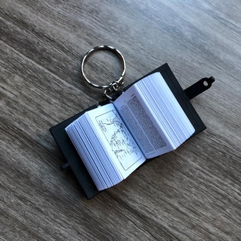 

3 шт. карманный миниатюрный брелок для ключей в виде книги, мини-книги, Библии, христианский брелок для церкви, сувенир, подарки, сумка, кулон