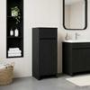 Bathroom Cabinet Black Oak 35 x 36.5 x 85 cm