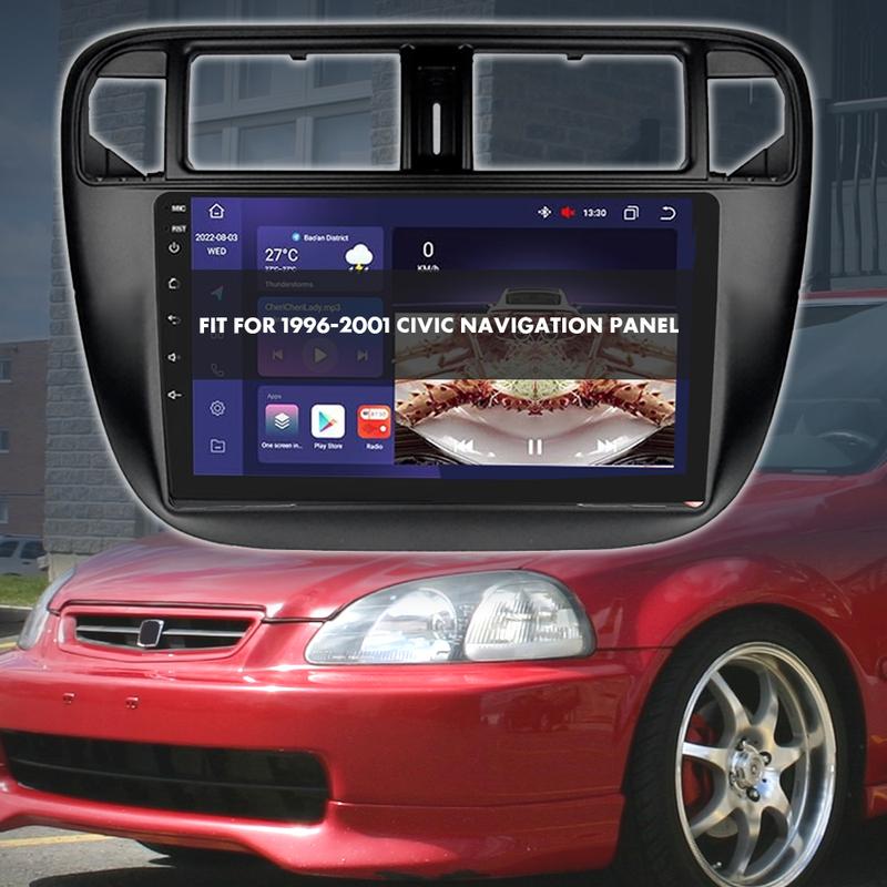 9Inch  Car Radio Stereo Fascia Frame Panel Black For Honda Civic EJ/EK/EM 1996-2001