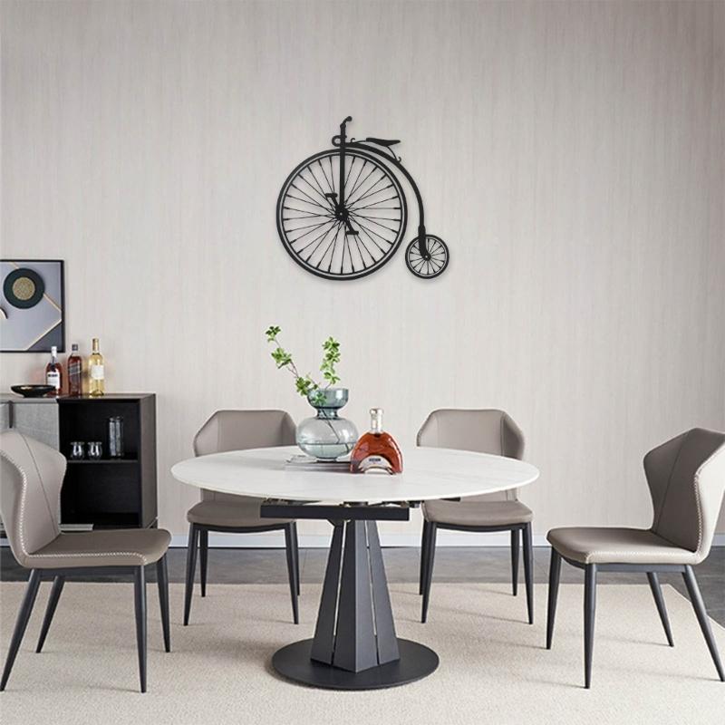 Metal Bicycle Wall Art Bike Artwork Hanging Decor Home Decorations for Living Room Study Bedroom Dinning Room Office