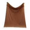 Pure Wool Tassel Shawl & Blanket - Thick, Warm, Skin-Friendly, Two-in-One Air Conditioning Blanket