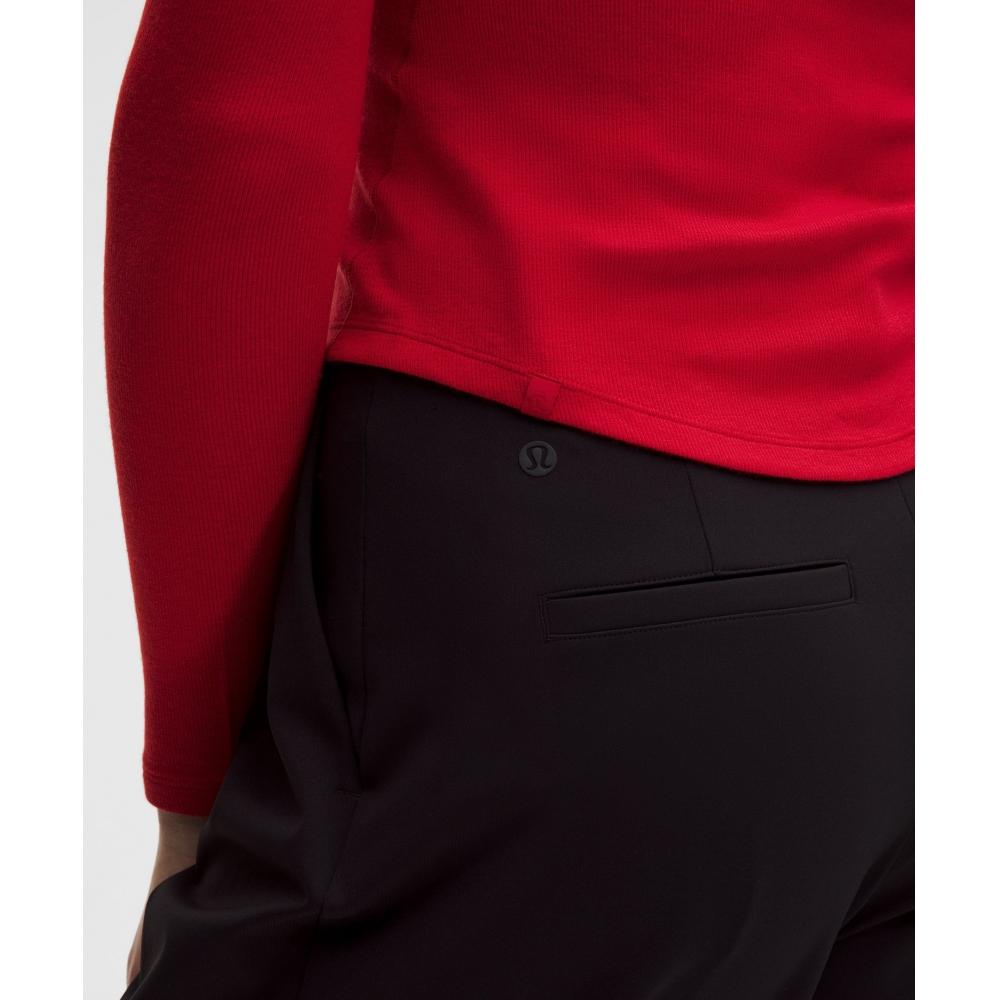 Lululemon Hold Tight Long Sleeve Henley Oxford Red