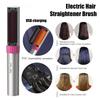 Wireless Hair Straightener Hot Comb Anti-scald Professional Electric Brush Smoot Hairstyle Iron Negative Ion Hair Care Comb New