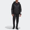 Adidas Solid Color Hooded Puffer Jacket Men's Black GL7401