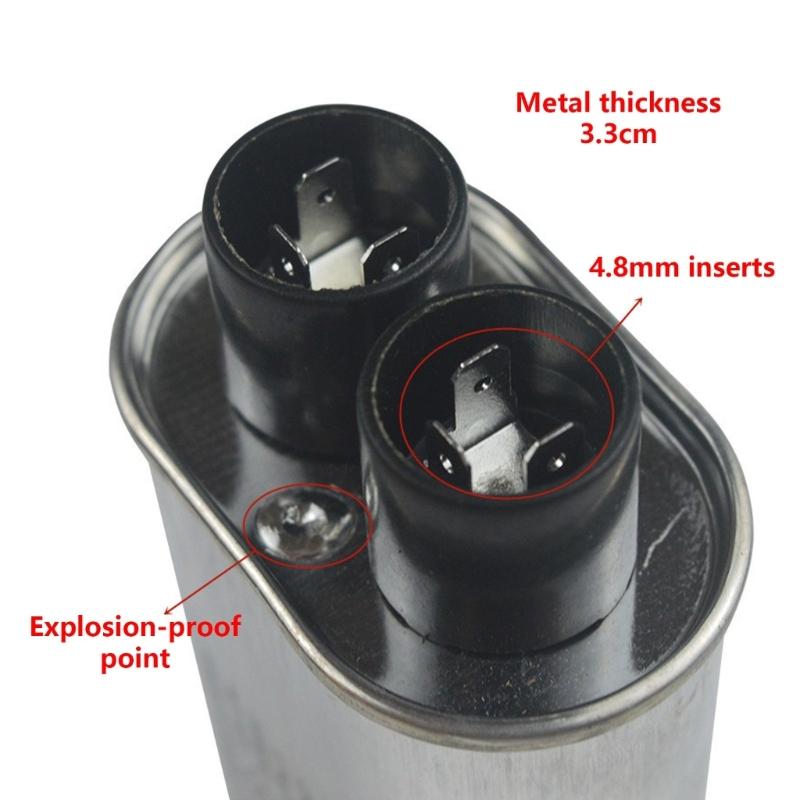 2100V 1.14uF Air Conditioner Capacitor with Metal Case Air Conditioner Replacement Metal Texture for Enhancing Stability