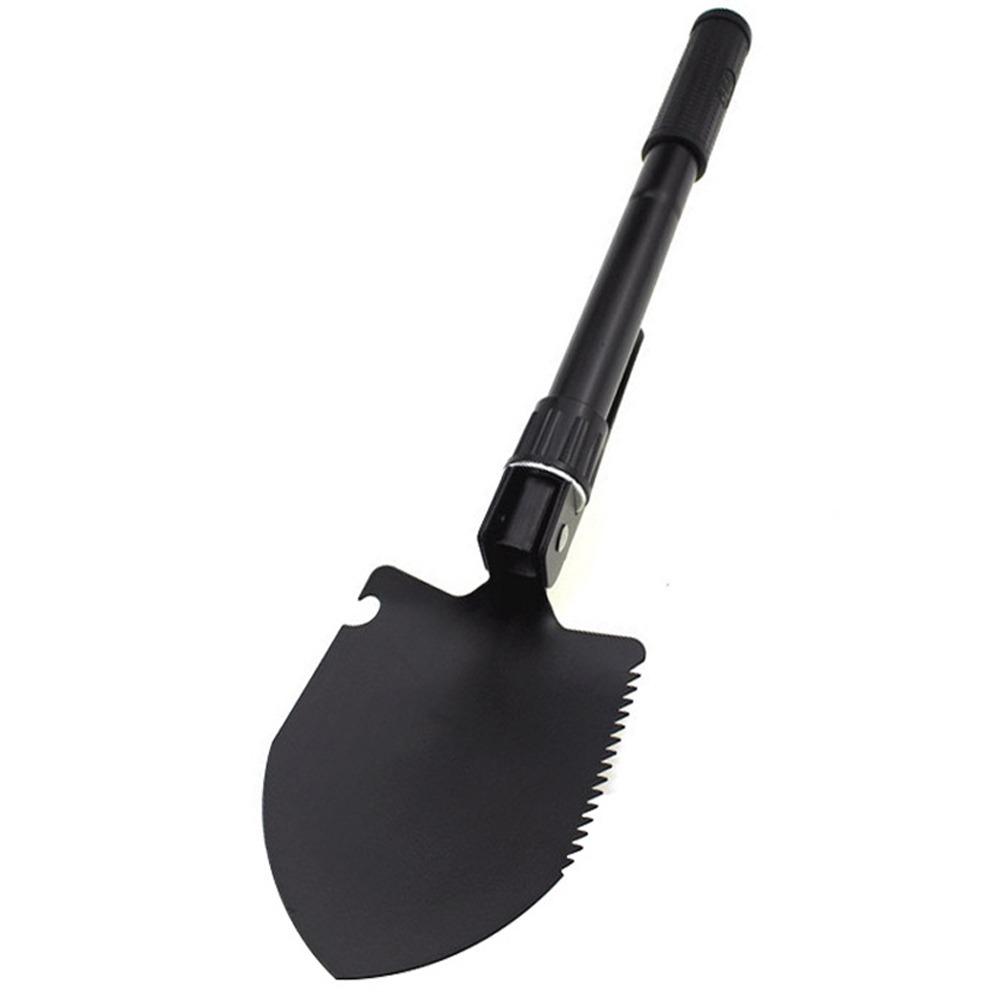 Multi-functional Folding Shovel Thickened High Carbon Steel Truck Mounted Shovel with Storage Bag Camping Shovel