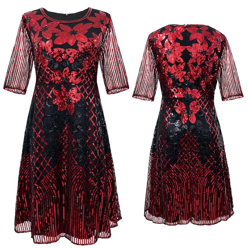 

Ретро платья в продаже, новые высококачественные платья с пайетками, одежда для выступлений, женские 4XL