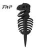Night Walking Reflective Pet Apparel Glow In The Dark 3D Dinosaur Skeleton Costume, Plush Halloween Cosplay Outfit for Cats Dogs, Luminous Dino