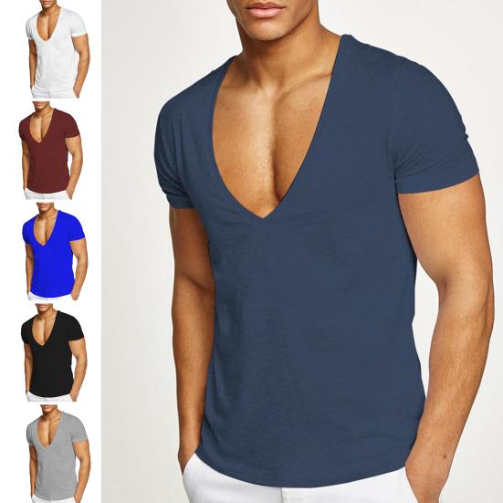 

Мужская футболка Slim Fit для тренировок, удобная летняя футболка, мужская одежда