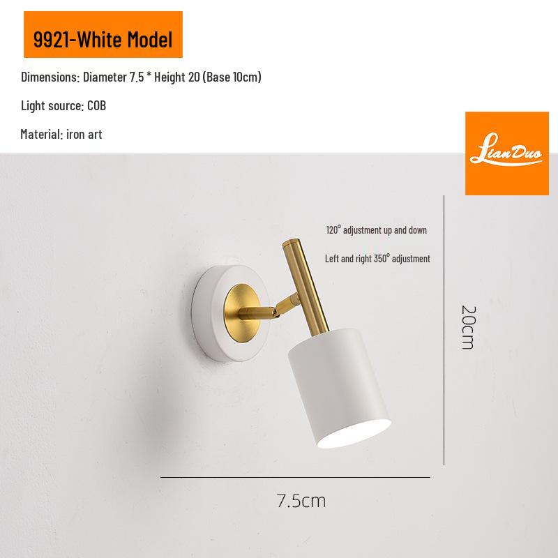 2024 Modern Rotating Wall Lamp for Bedroom, Reading, or Hallway