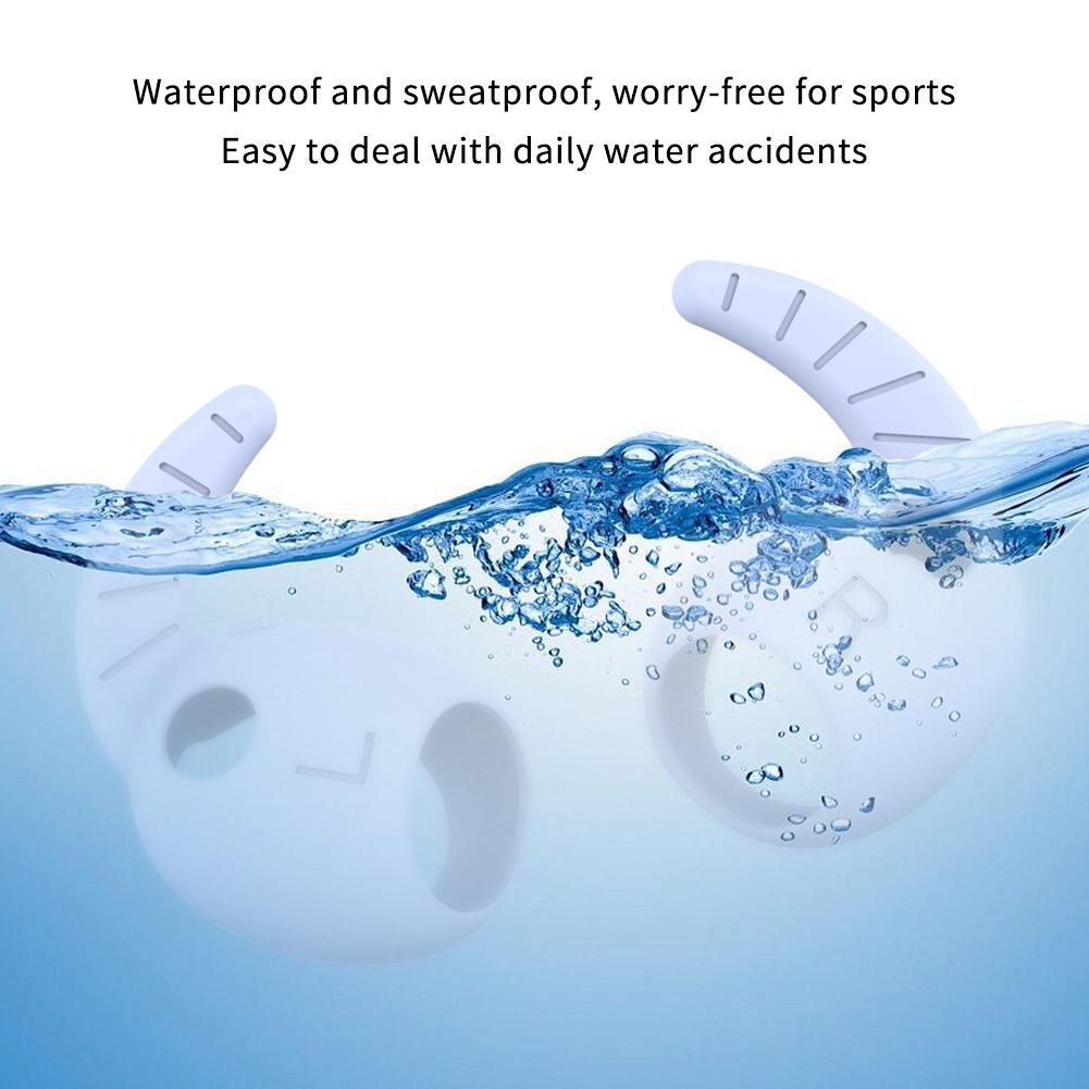 5Pairs Soft Silicone Eartips Earplug Wings Hook Earbuds 3 Ear Headphone Cover Buds Galaxy Pro E K9N1