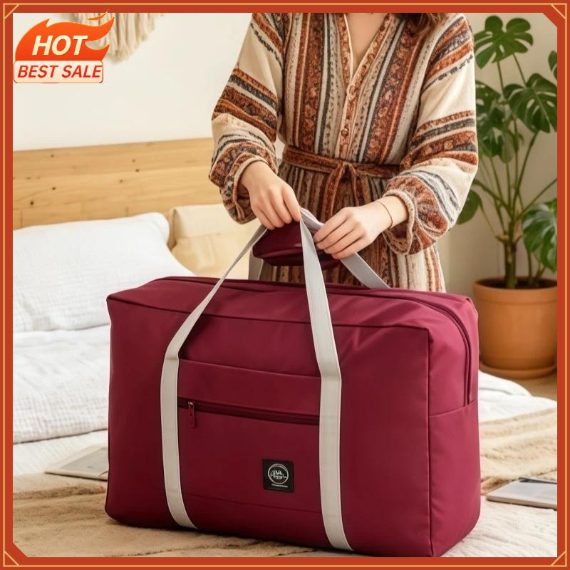 Foldable Carry-on Travel Bags Large Capacity Storage Bag Lightweight Multifunctional Airplane Duffle Handbag Nylon Weekend Totes