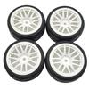1/10 RC Racing Tires & Wheel Rims Hub 12mm Hex for 1:10 RC On Road Car Tamiya TT01 TT02 XV01 XV02 PTG-2 TA06 HSP HPI Kyosho