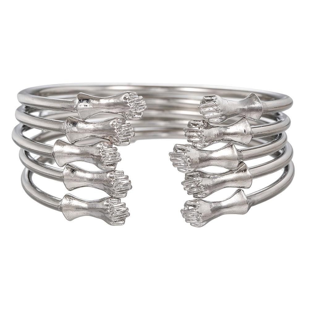 Geometrisches Reifen-Manschettenarmbänder-Set Mit Galvanisierter Oberfläche Für Männer Und Frauen Sommer 2025