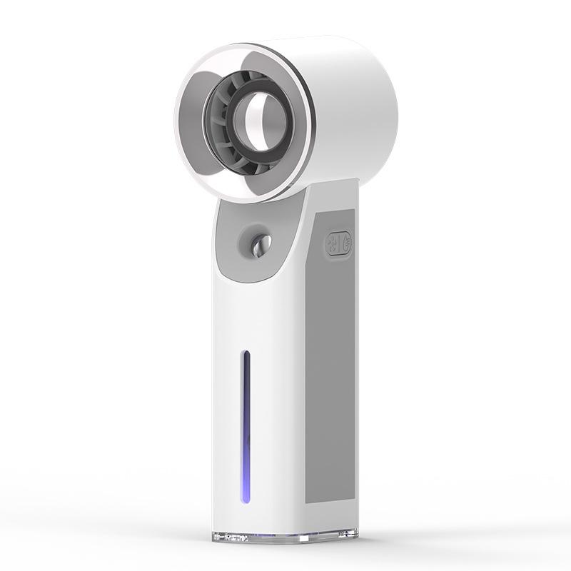 Ice Pack Spray Fan, Small Fan with Hand-held Cooling Turbine, Ice Pack Fan, USB Charging Hand-held Fan Turbine белый