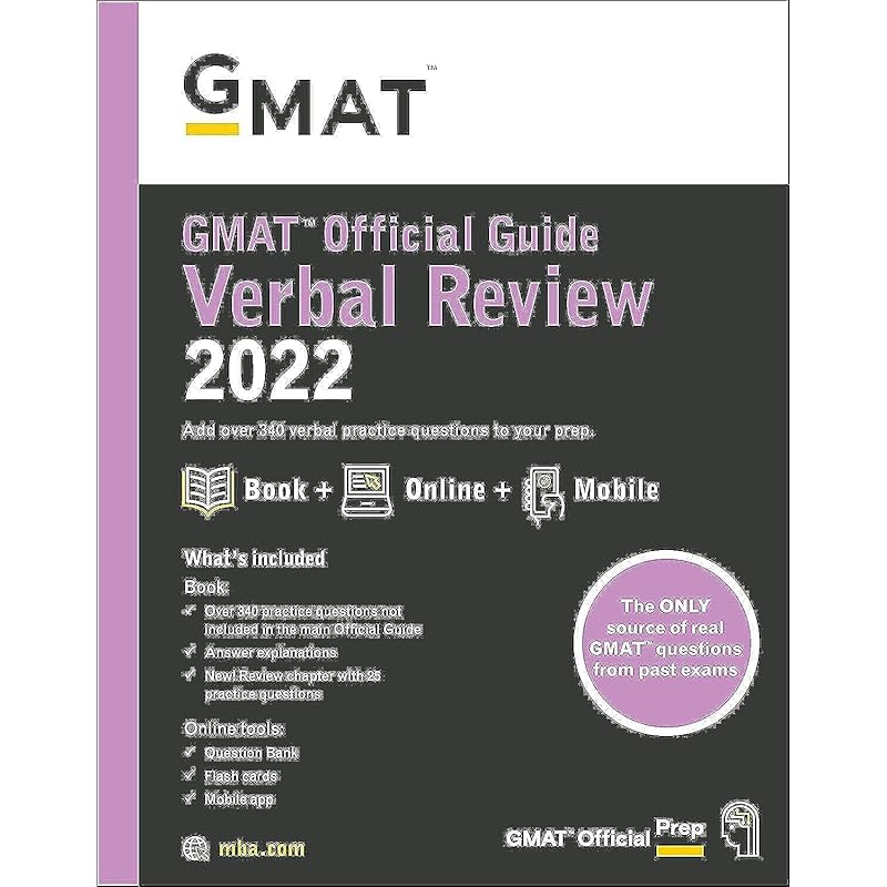 GMAT Official Guide Verbal Review 2022: Book + Online Question Bank